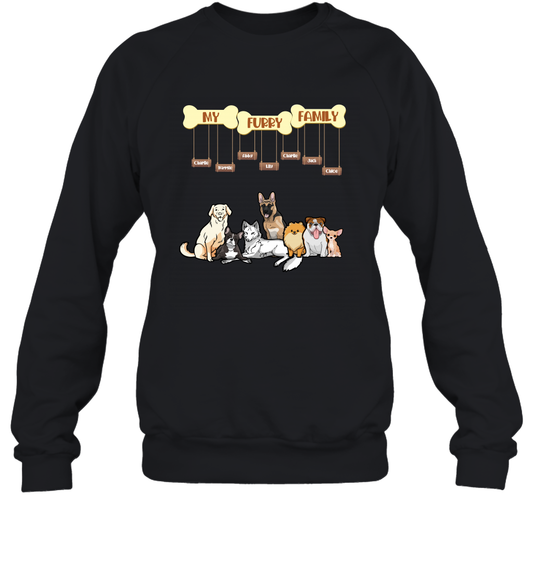My Furry Family Sweatshirt Sweatshirt Black