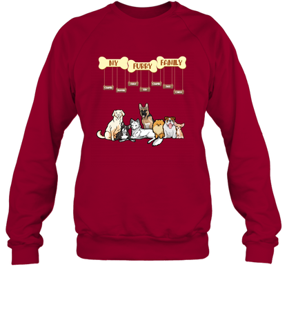 My Furry Family Sweatshirt Sweatshirt Cardinal Red