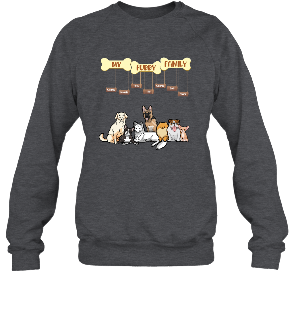 My Furry Family Sweatshirt Sweatshirt Dark Heather