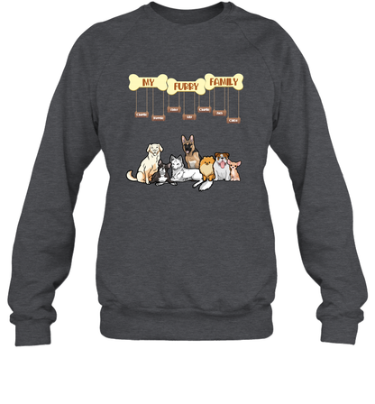 My Furry Family Sweatshirt Sweatshirt Dark Heather