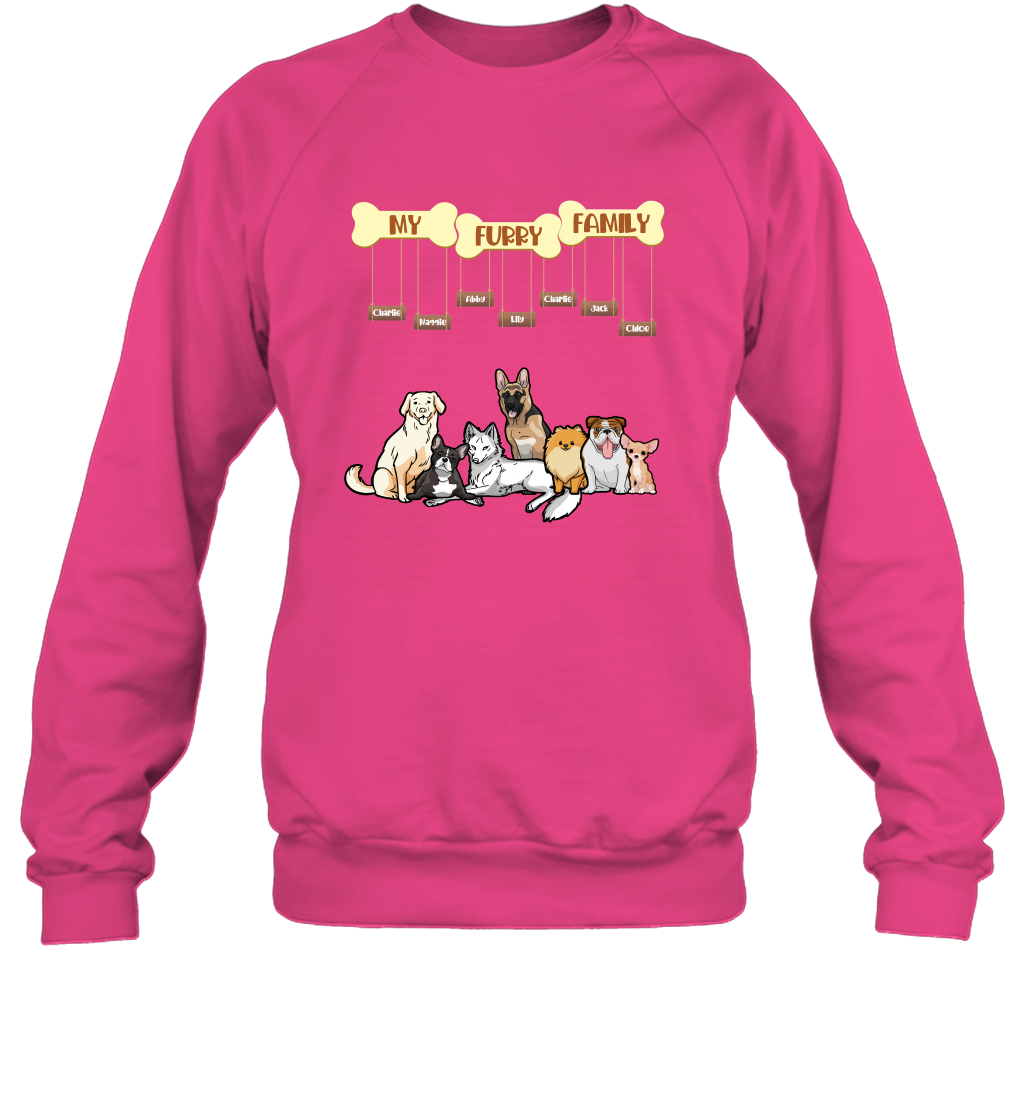 My Furry Family Sweatshirt Sweatshirt Heliconia