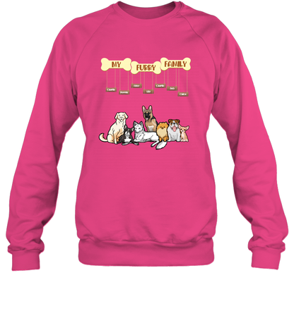 My Furry Family Sweatshirt Sweatshirt Heliconia