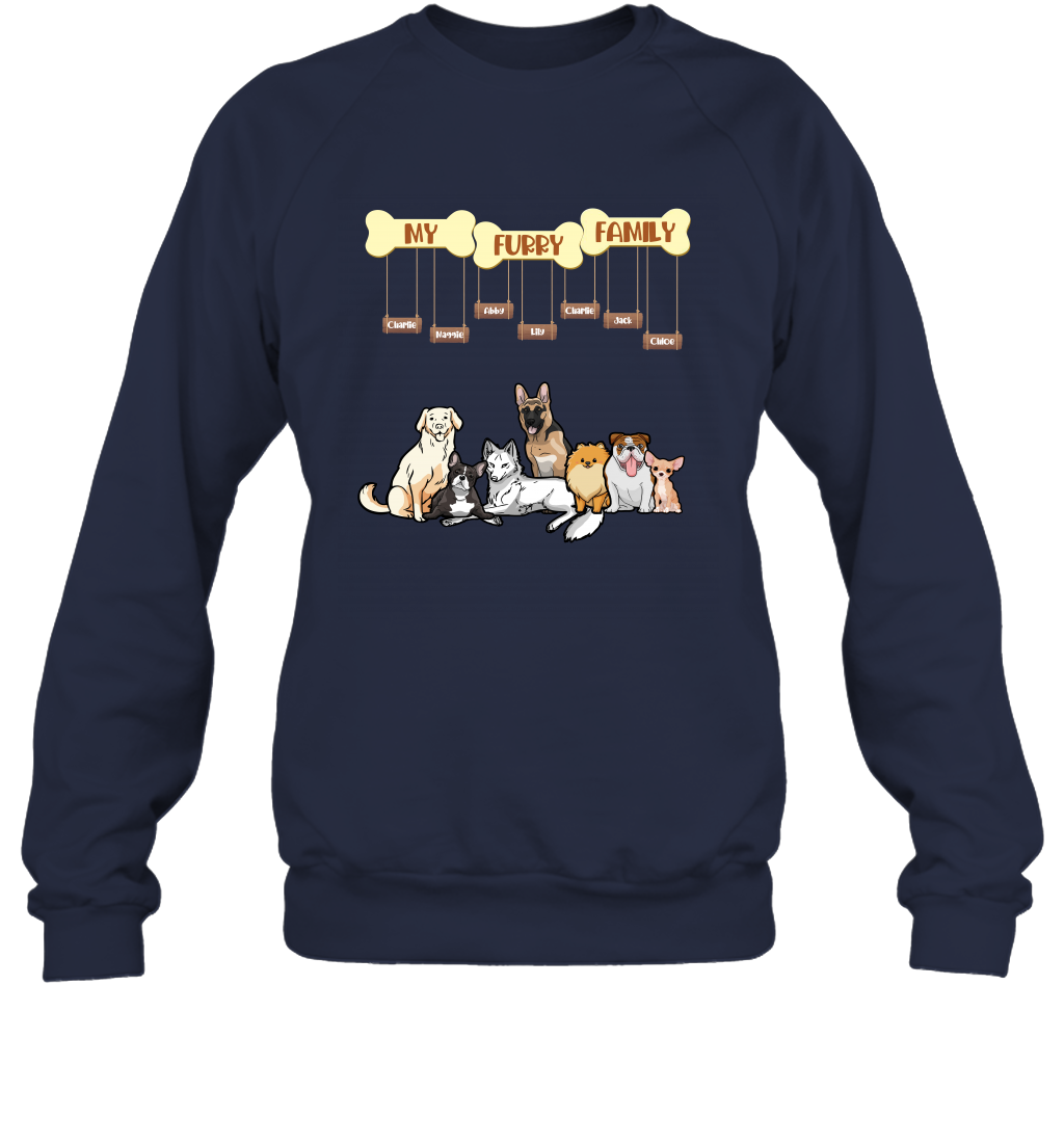 My Furry Family Sweatshirt Sweatshirt Navy