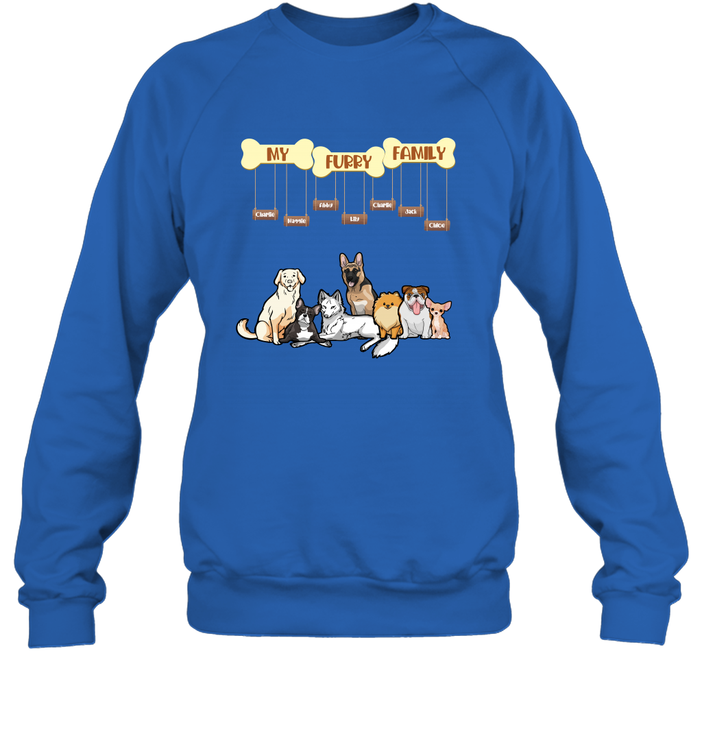 My Furry Family Sweatshirt Sweatshirt Royal