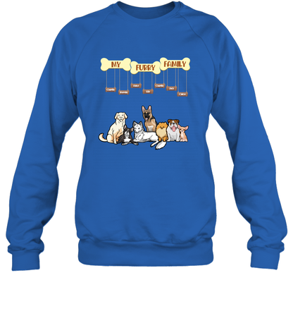 My Furry Family Sweatshirt Sweatshirt Royal