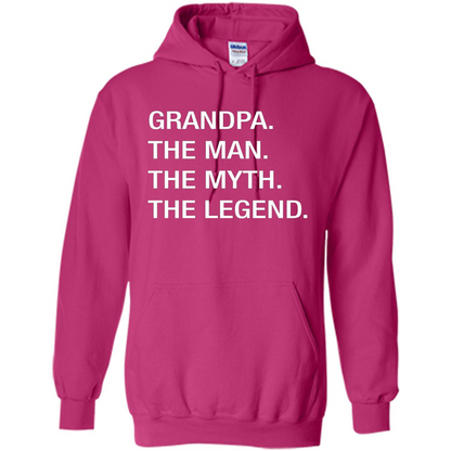 Fathers Day T-shirt Grandpa The Man. The Myth. The Legend Heliconia