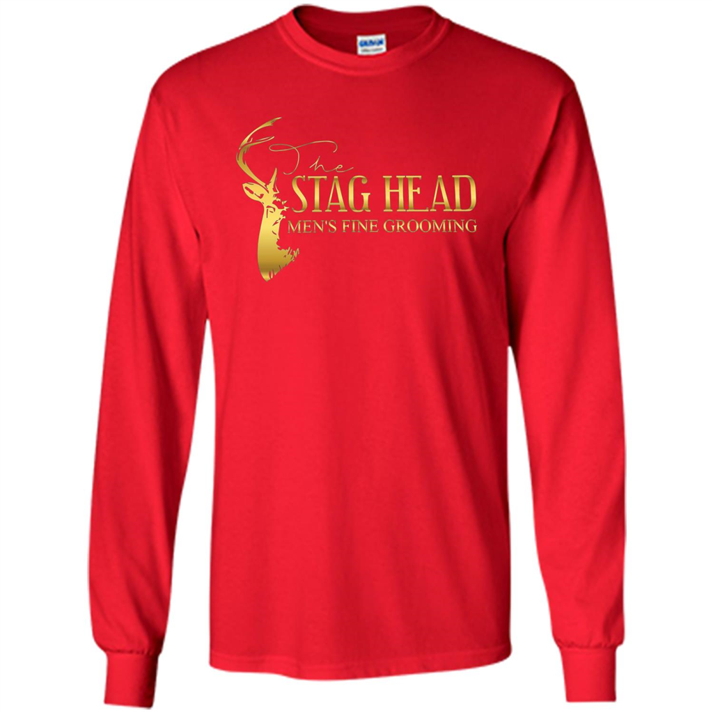 The Stag Head Men's Fine Grooming T-shirt Red