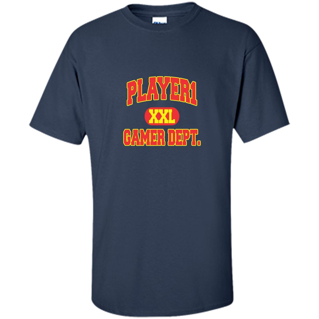 Gamer T-shirt Player 1 XXL Gamer Department Navy