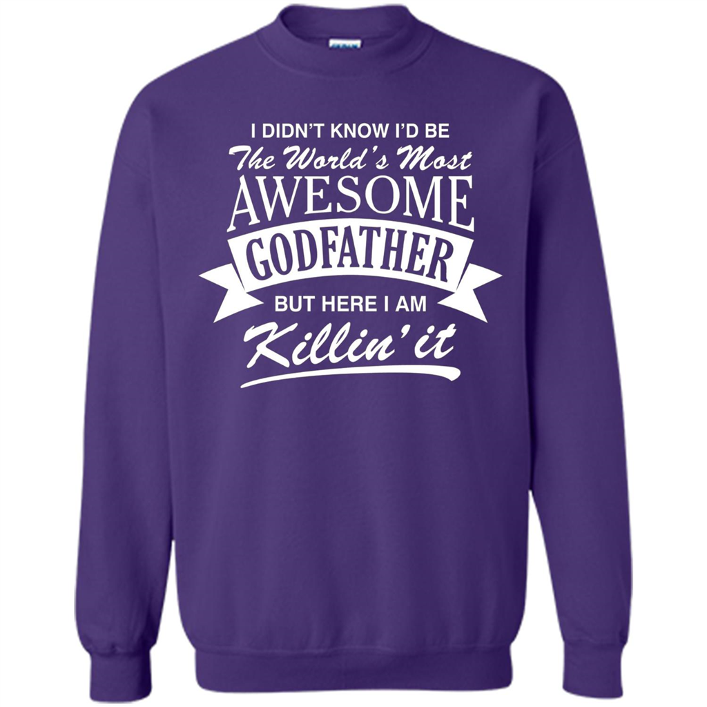 Men's World's Most Awesome Godfather T-shirt Orange