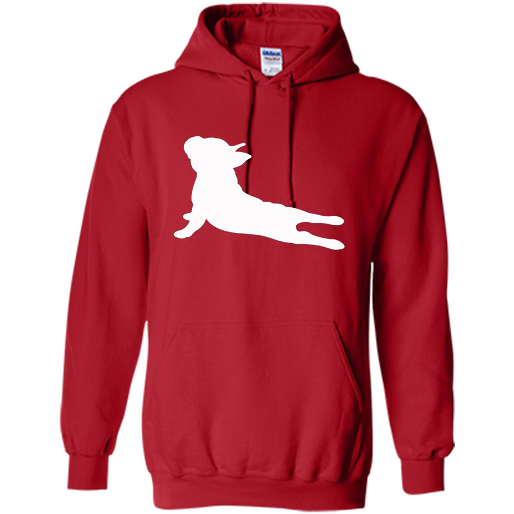 French Bulldog Yoga T-shirt Red