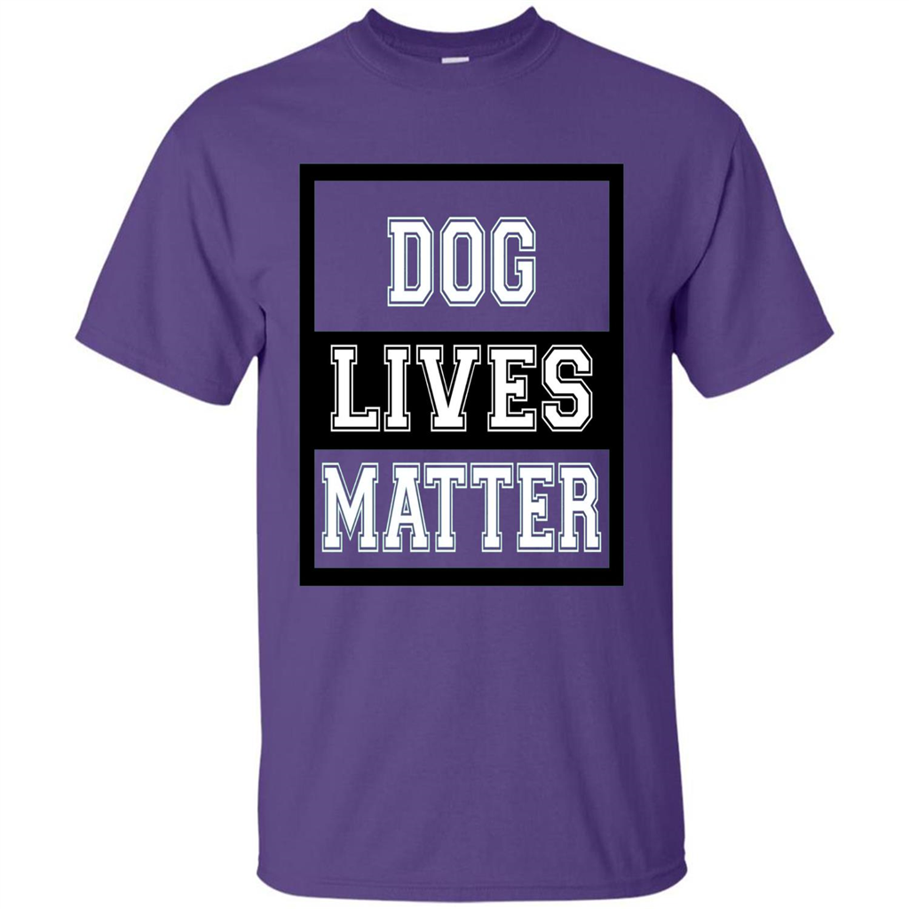 Dog Lives Matter Animal Rights Protest T-shirt Purple