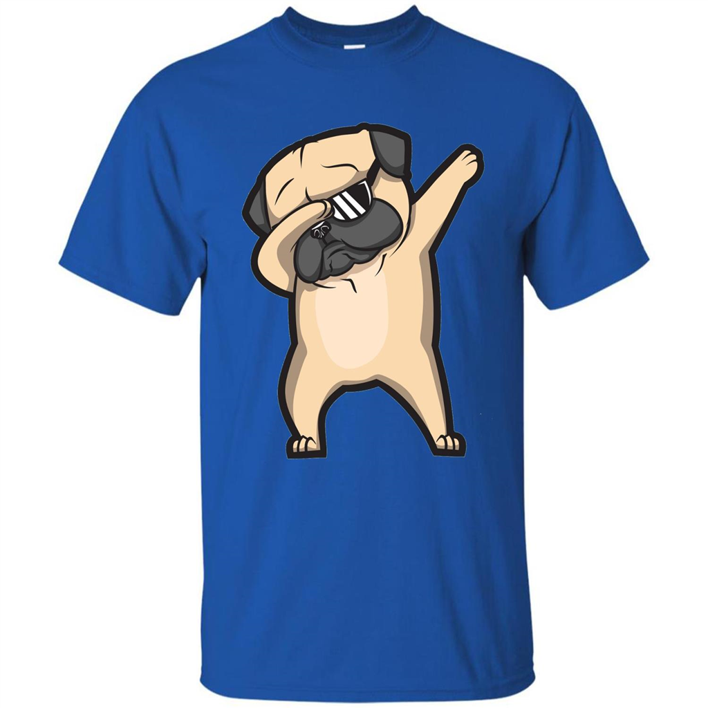 Dabbing Pug Shirt - Cute Funny Dog Dab T-shirt Royal