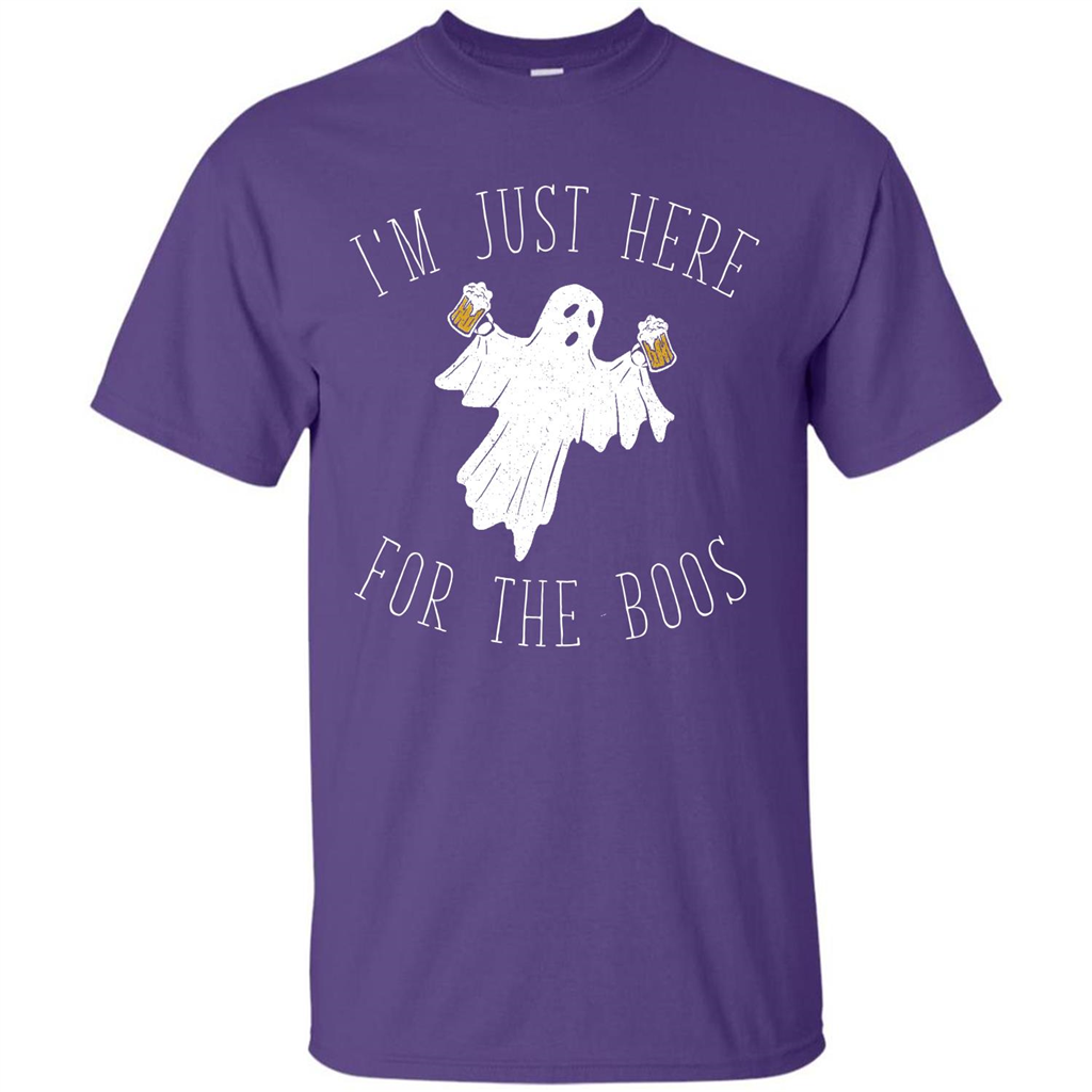 Halloween T-shirt I'm Just Here For The Boos T-shirt Purple