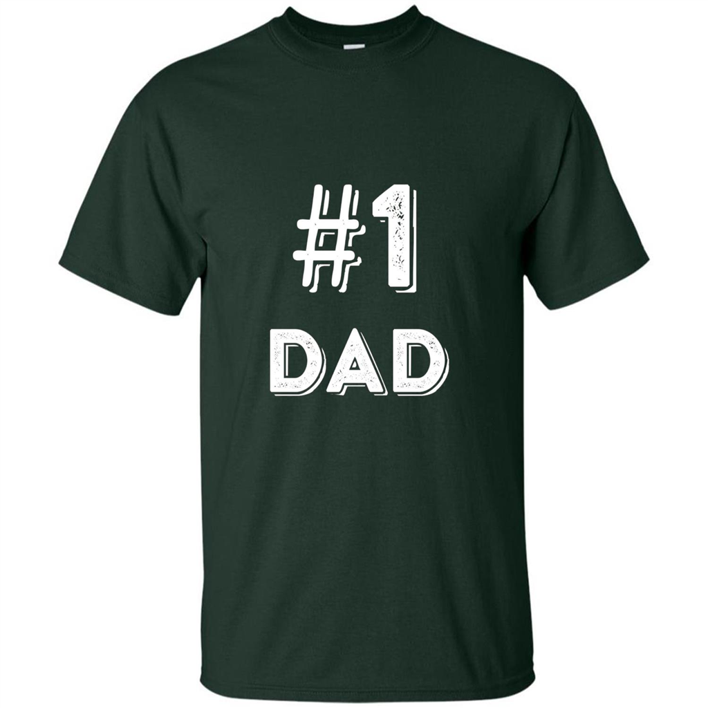 Fathers Day T-shirt Dad No.1 T-shirt Forest Green