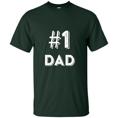 Fathers Day T-shirt Dad No.1 T-shirt Forest Green