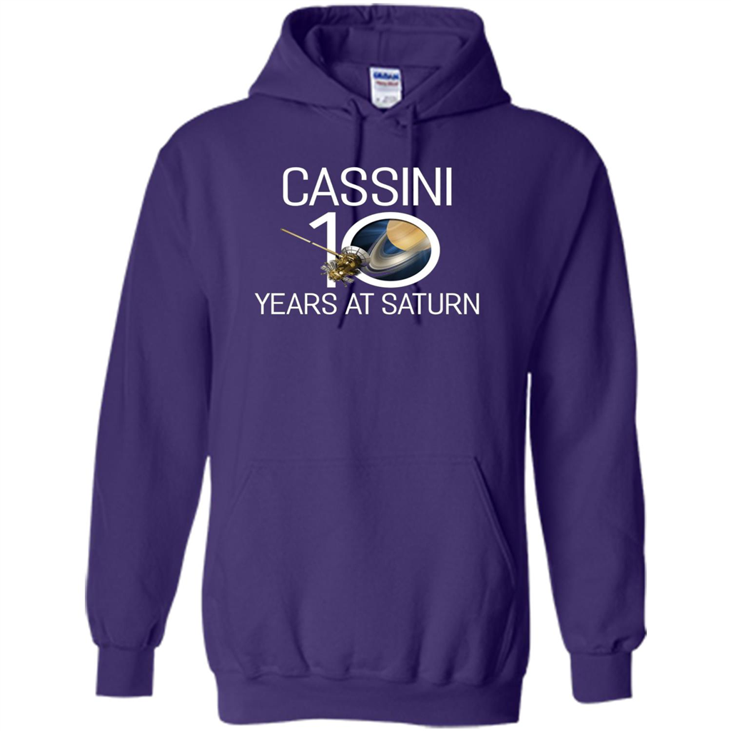 Cassini 10 Years at Saturn T-shirt Purple