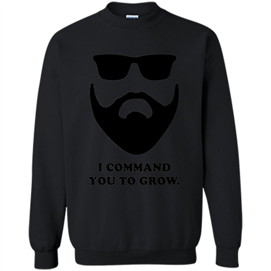 Beard T-Shirt I Command You To Grow T-shirt Black
