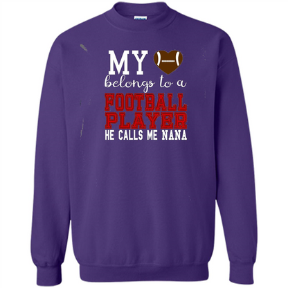 My Belongs To A Footbal Player He Calls Me Nana T-shirt Purple