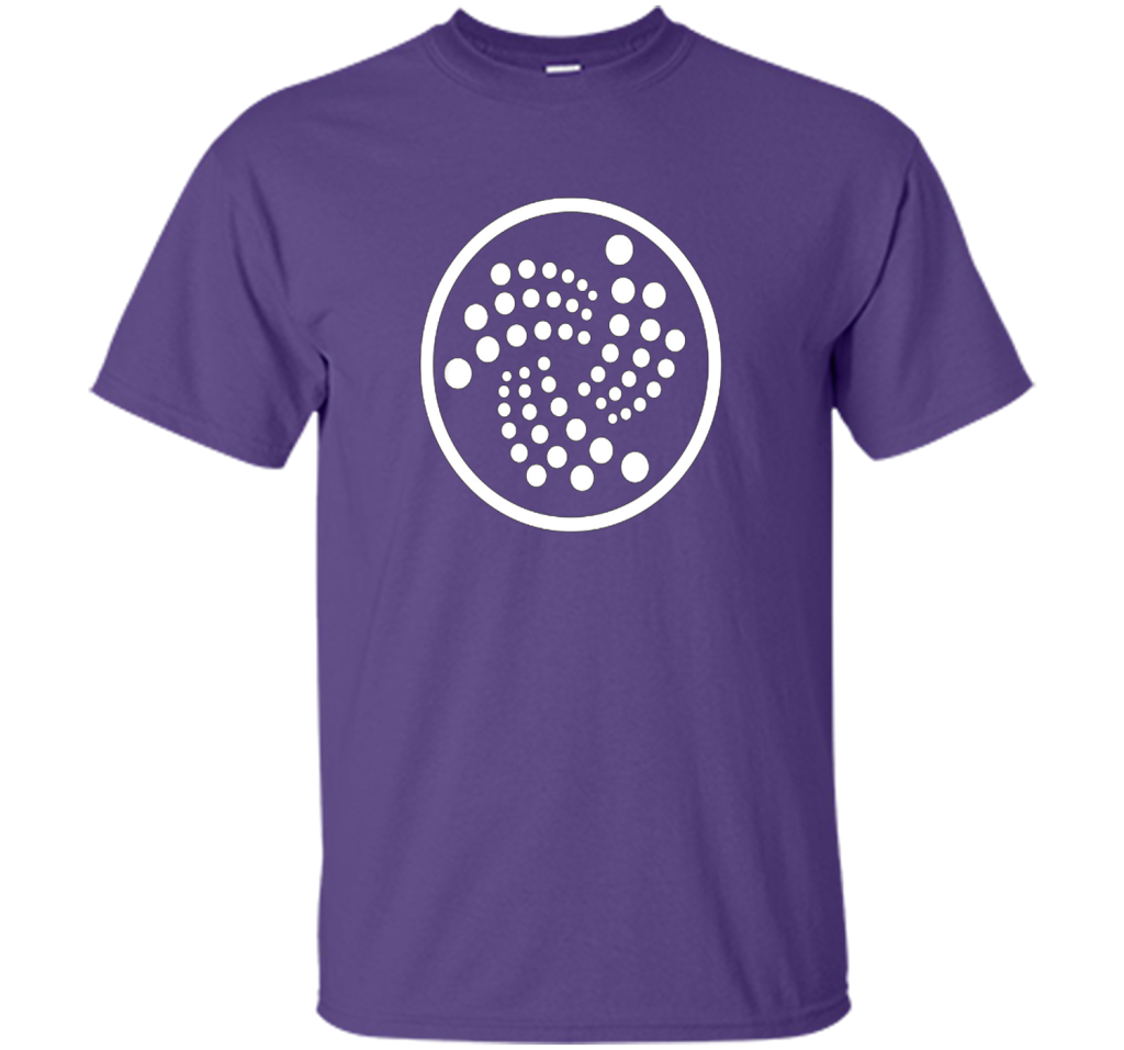 Iota T-shirt Miota Cryptocurrency Blockchain Token T-shirt Purple