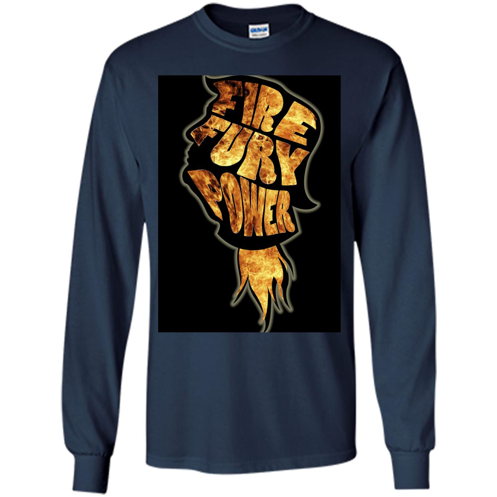 Fire Fury Power T-shirt Navy