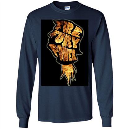Fire Fury Power T-shirt Navy