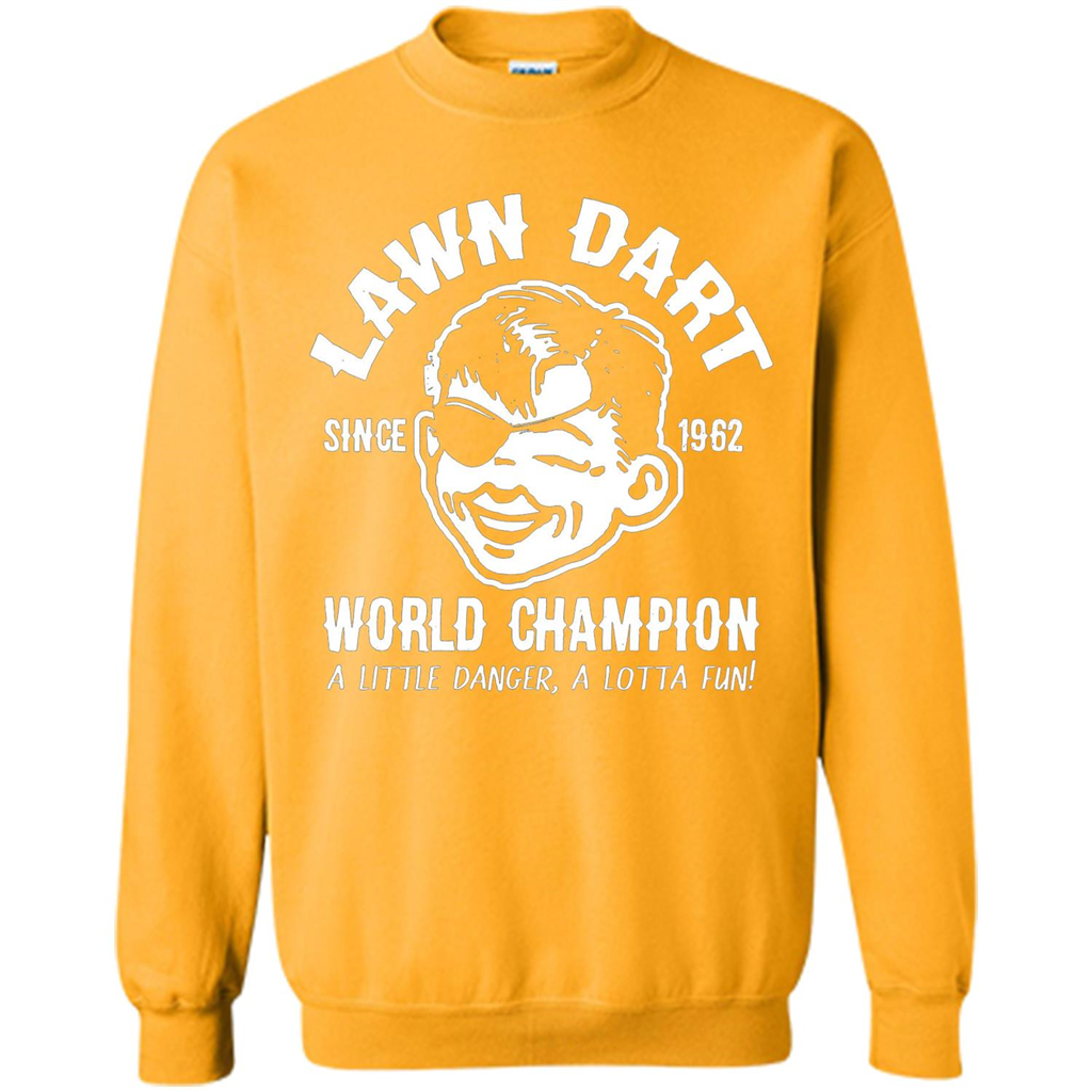 Lawn Dart Since 1962 World Champion Backyard Game T-shirt Gold