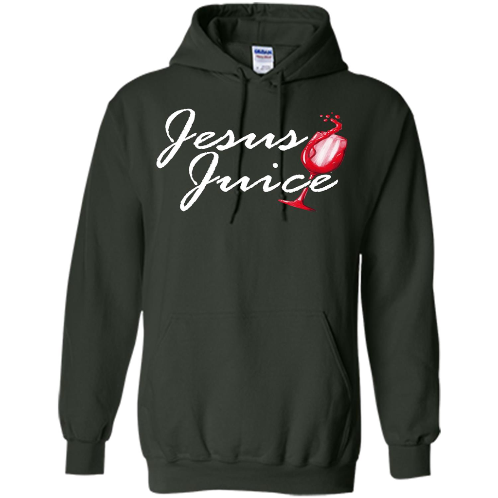 Wine T-shirt Jesus Juice Forest Green