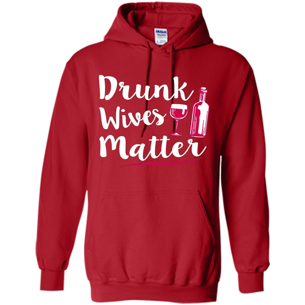 Wine T-shirt Drunk Wives Matter Red