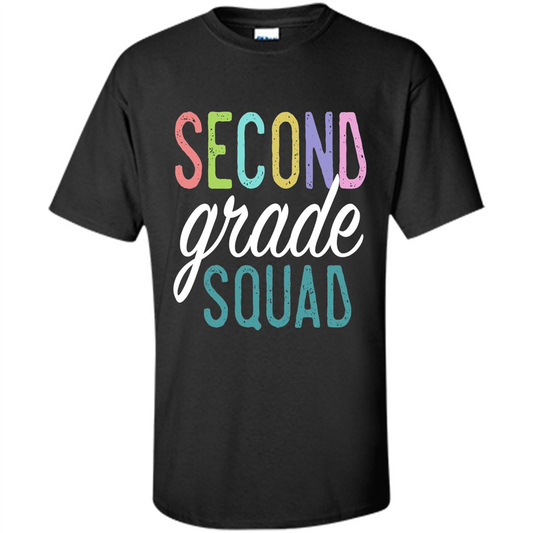 Second Grade Squad T-shirt Back to School T-shirt Black