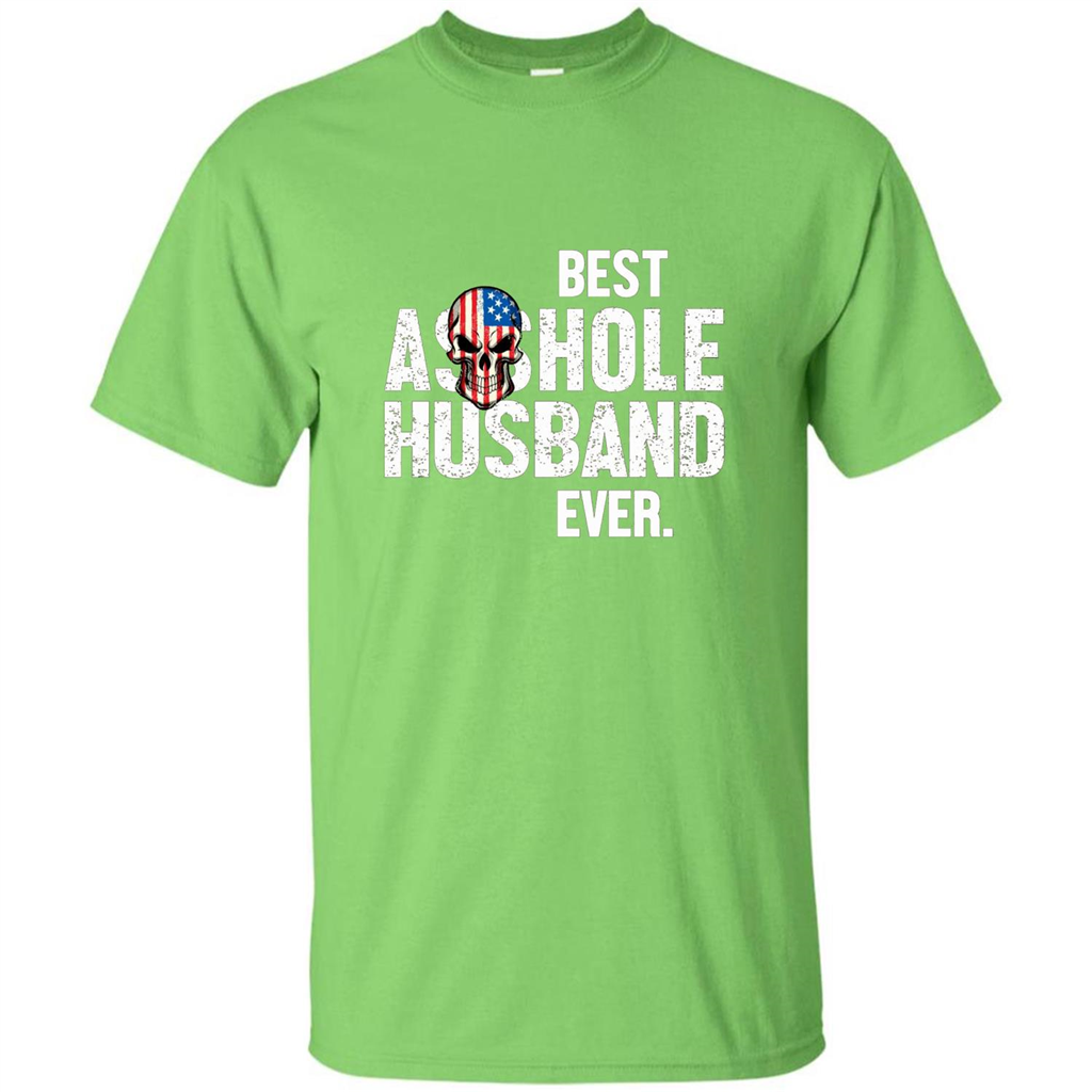 Best Asshole Husband Ever Funny T-shirt Lime