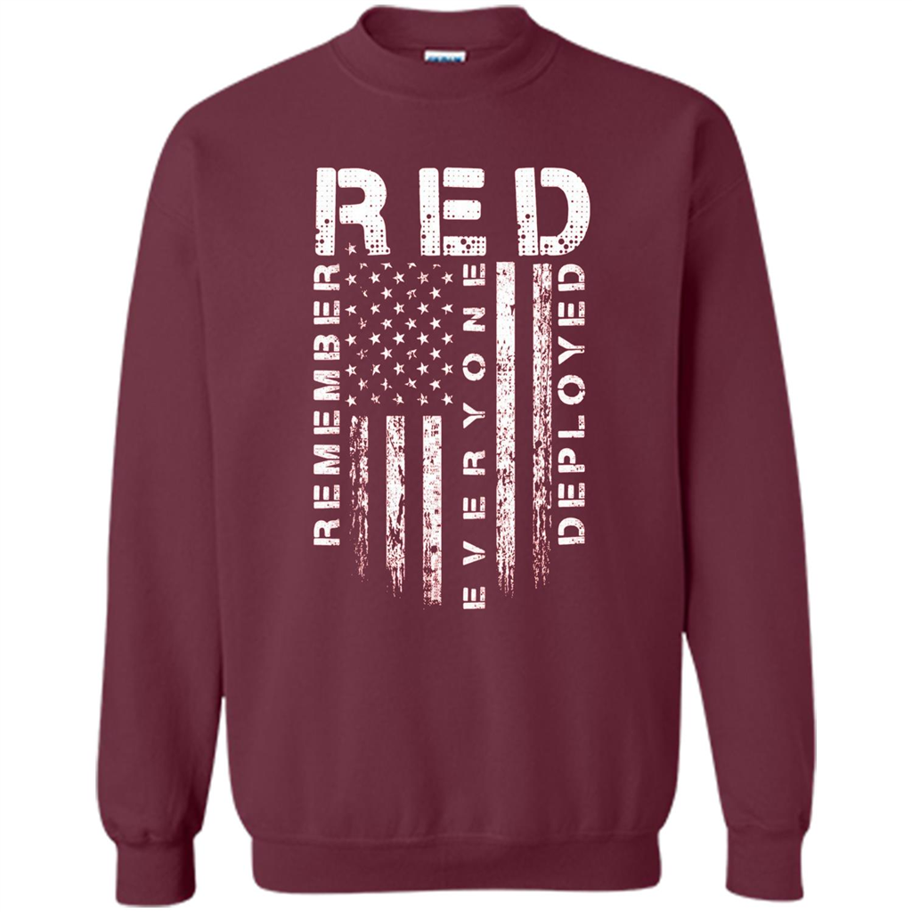Red Friday - Remember Everyone Veteran Deployed T-shirt Maroon