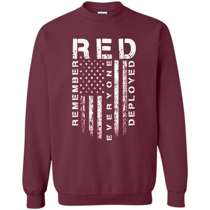 Red Friday - Remember Everyone Veteran Deployed T-shirt Maroon