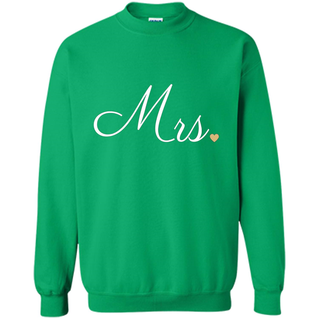 Mrs. Wedding T-shirt Irish Green