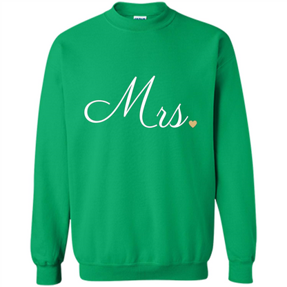 Mrs. Wedding T-shirt Irish Green