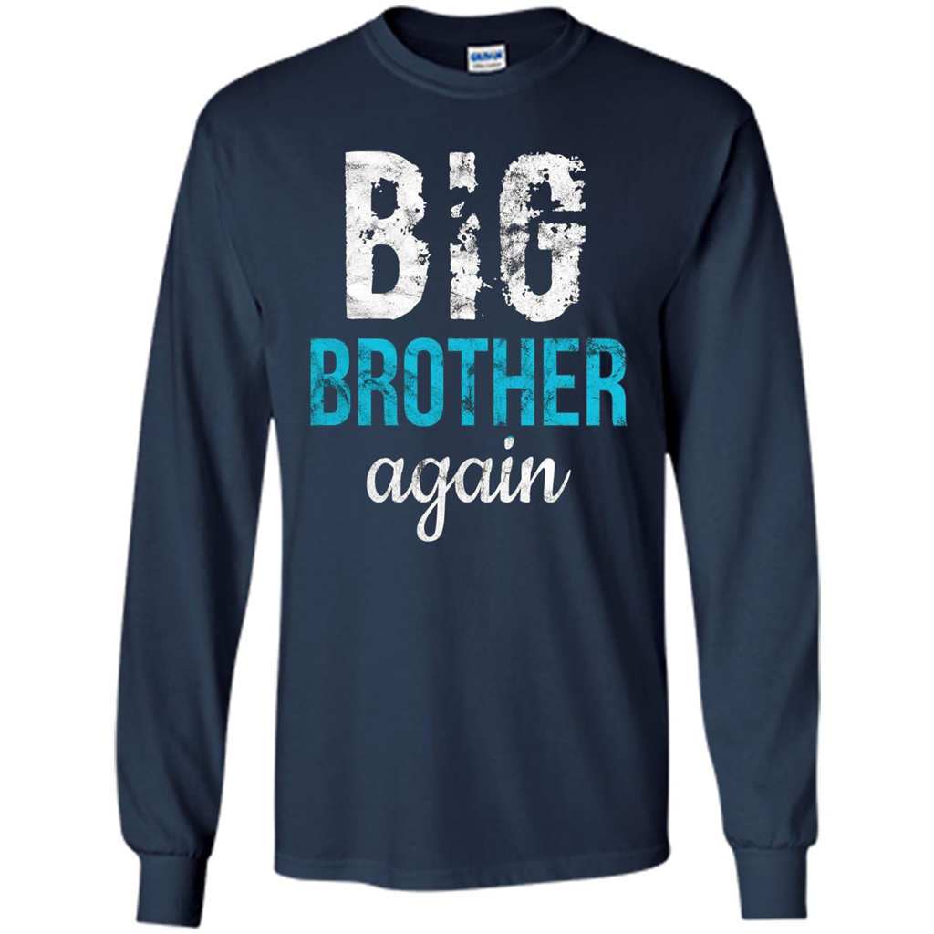 Big Brother Again Distressed T-shirt Navy