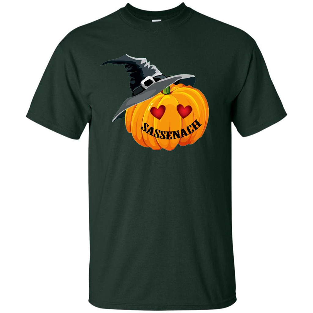 Sassenach Pumpkin Halloween T-shirt Forest Green