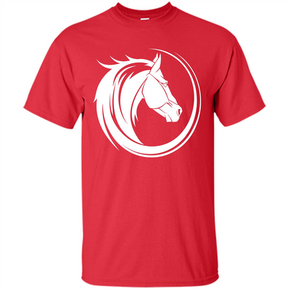 Horse Lover T-shirt Horse Circle Red