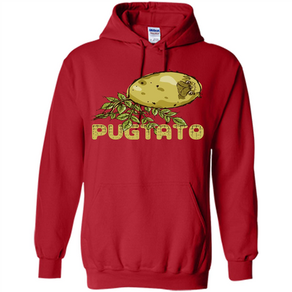 Pug Love Pug And Potato T-shirt Red