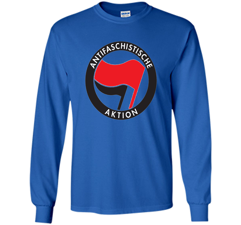 Antifa Logo Antifa Flag Anti Fascist T-shirt Royal