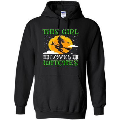 This Girl Loves Witches Witch Halloween T-Shirt