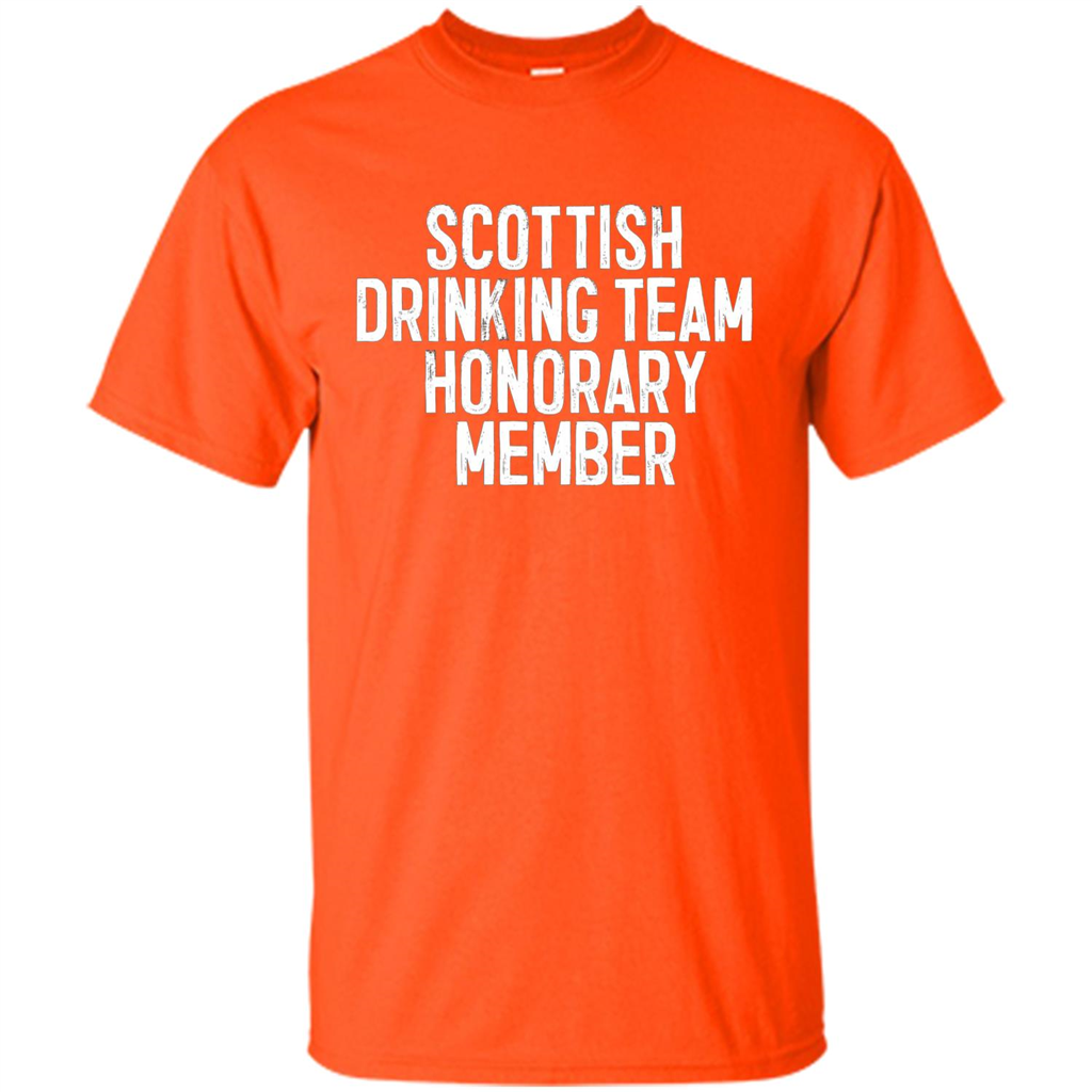 Scottish Drinking Team Honorary Member T-Shirt Orange