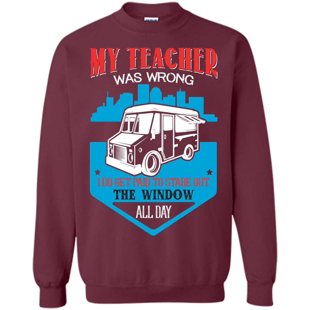 Ice Cream Car T-shirt I Do Get Paid To Stare Out The Window All Day