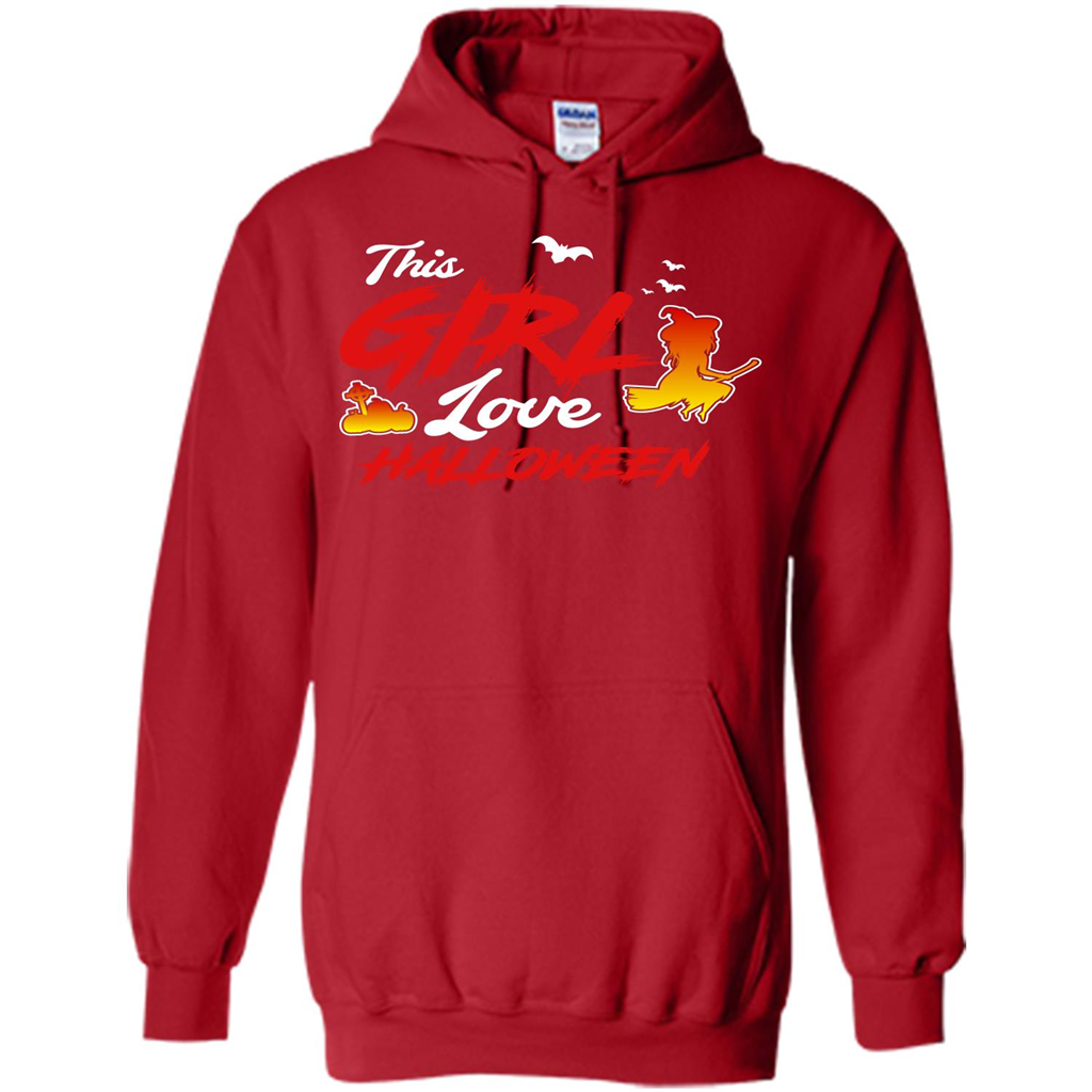 Halloween T-shirt This Girl Love Halloween Red