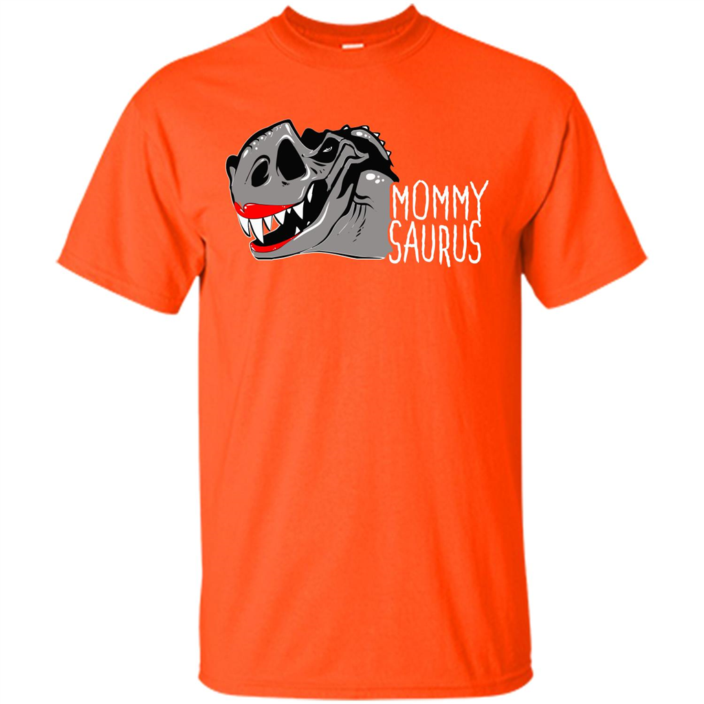 Mommy Saurus T-shirt Orange