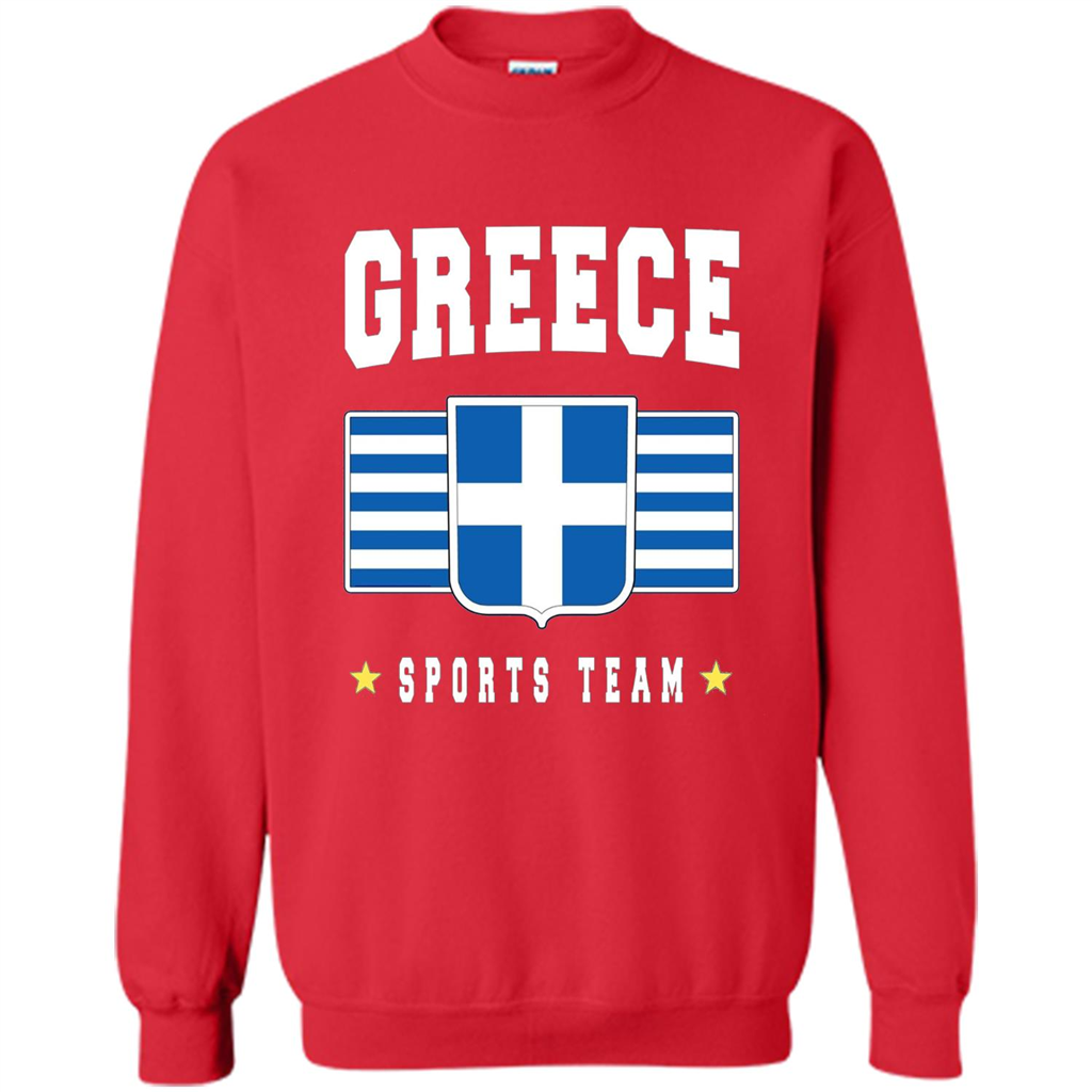 GREECE T-shirt Greek Flag T-shirt Sports Team Red