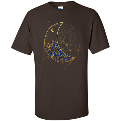 Moon Mountain T-shirt Dark Chocolate