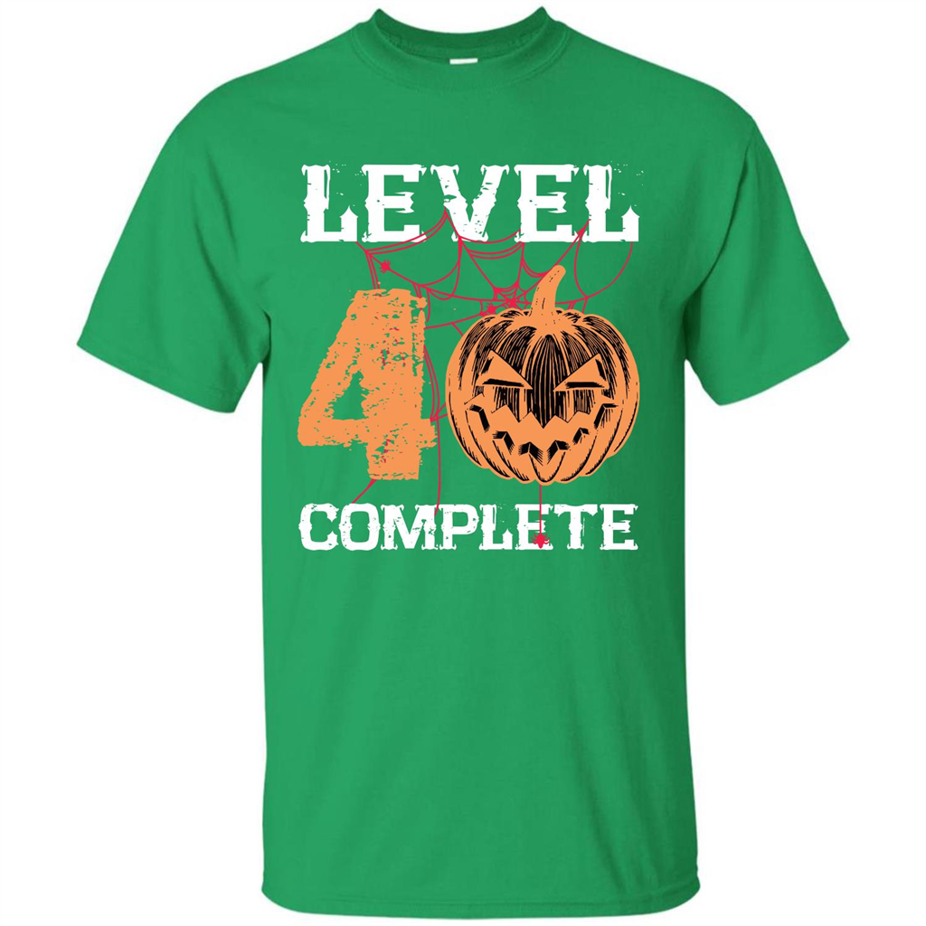 Halloween T-shirt Level 40 Complete Irish Green