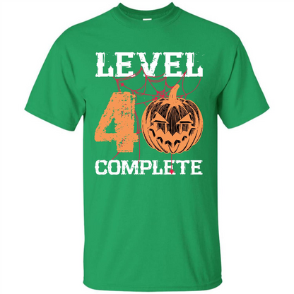 Halloween T-shirt Level 40 Complete Irish Green