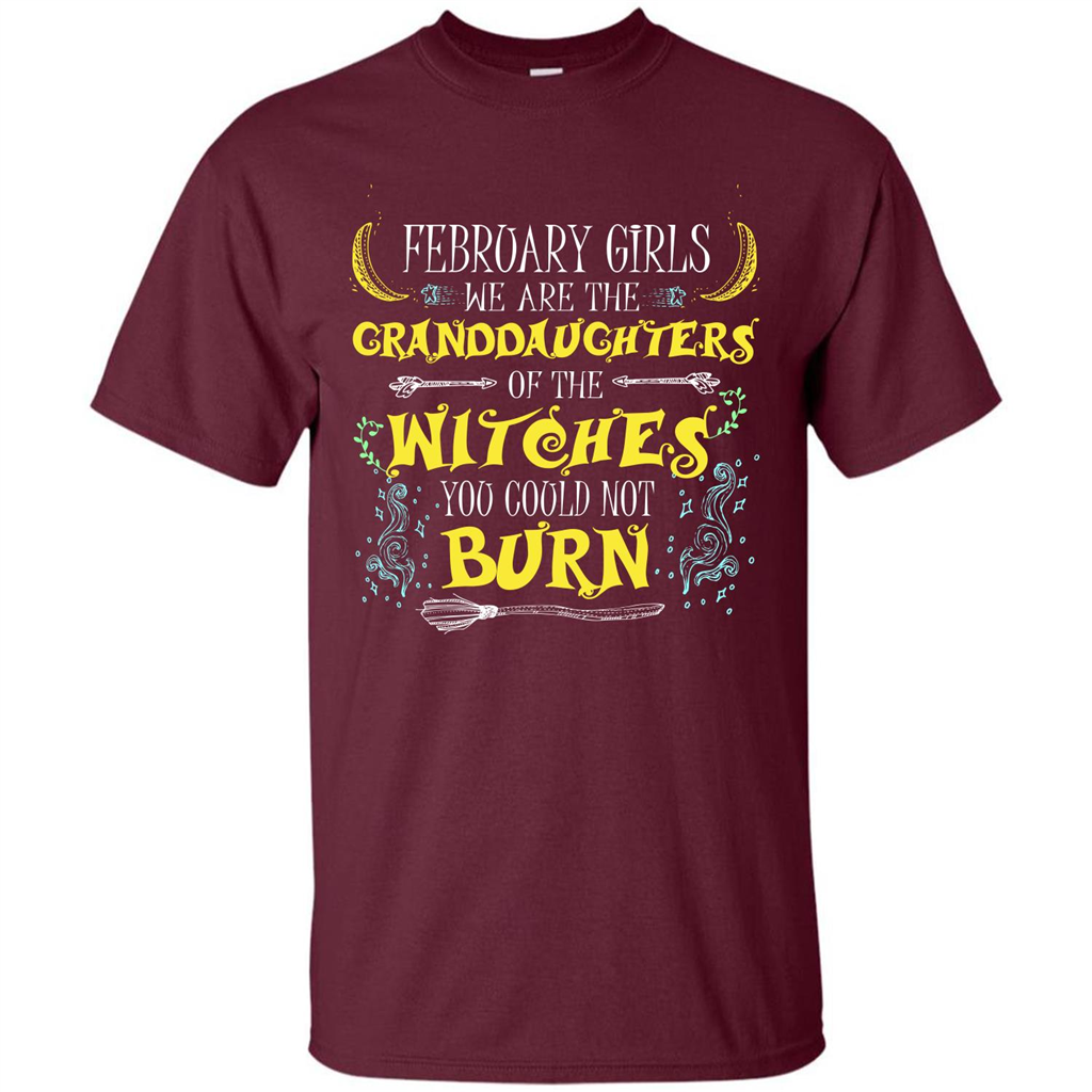 Halloween T-shirt February Girls T-shirt Maroon