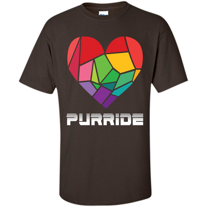 LGBTQ T-shirt Purride Dark Chocolate